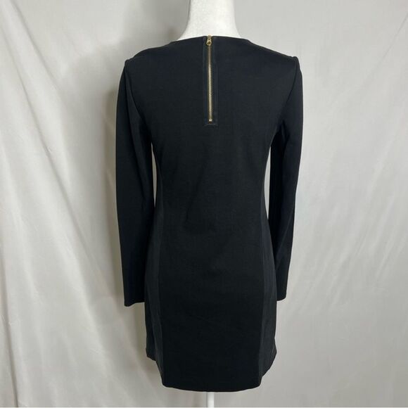 Ted Baker London ‘Desre’ Long Sleeve Mixed Media Mini Black Dress (US size 6) - Picture 2 of 8